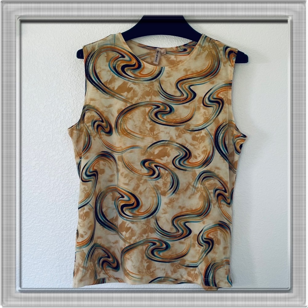 Susan Lawrence Graphic Sleeveless Top
